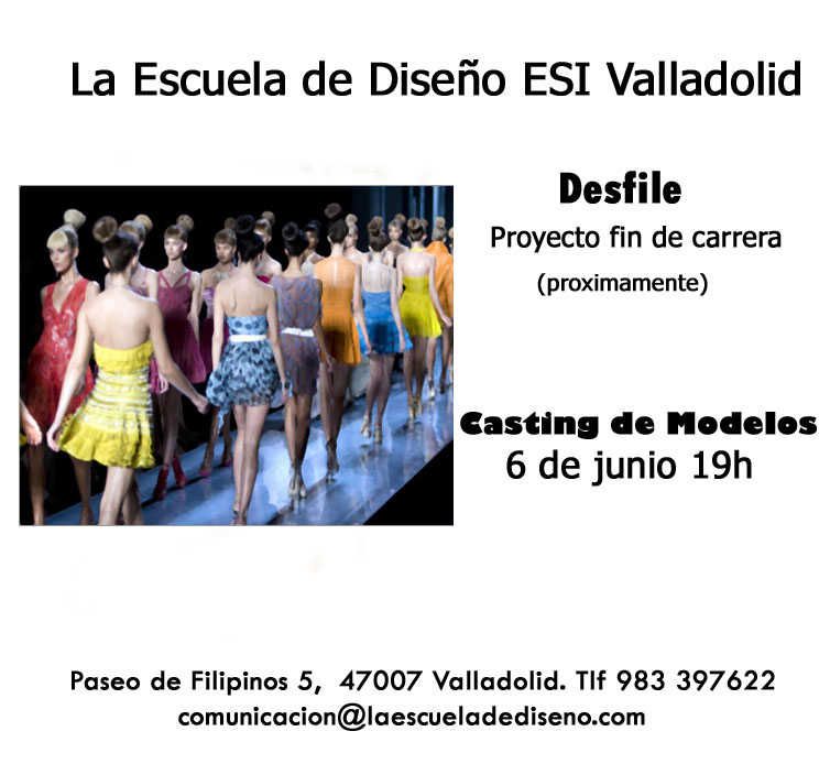 Próximo casting de modelos en Valladolid