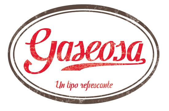 Diseño de la Tipografía Gaseosa por Jesús Andrés Nieto